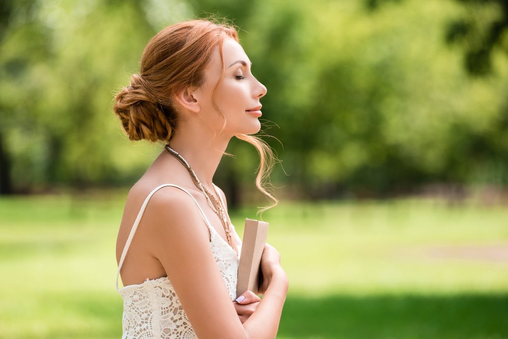 woman meditating