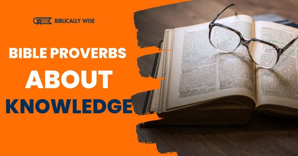 Bible proverbs about knowledge