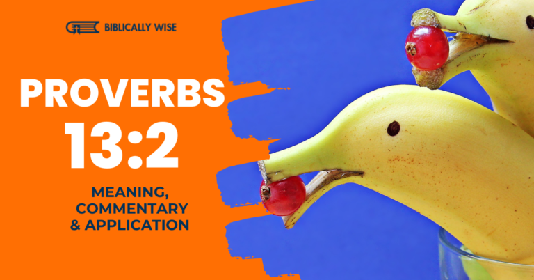Proverbs 13 2 Meaning Words That Nourish Or Destroy Biblically Wise