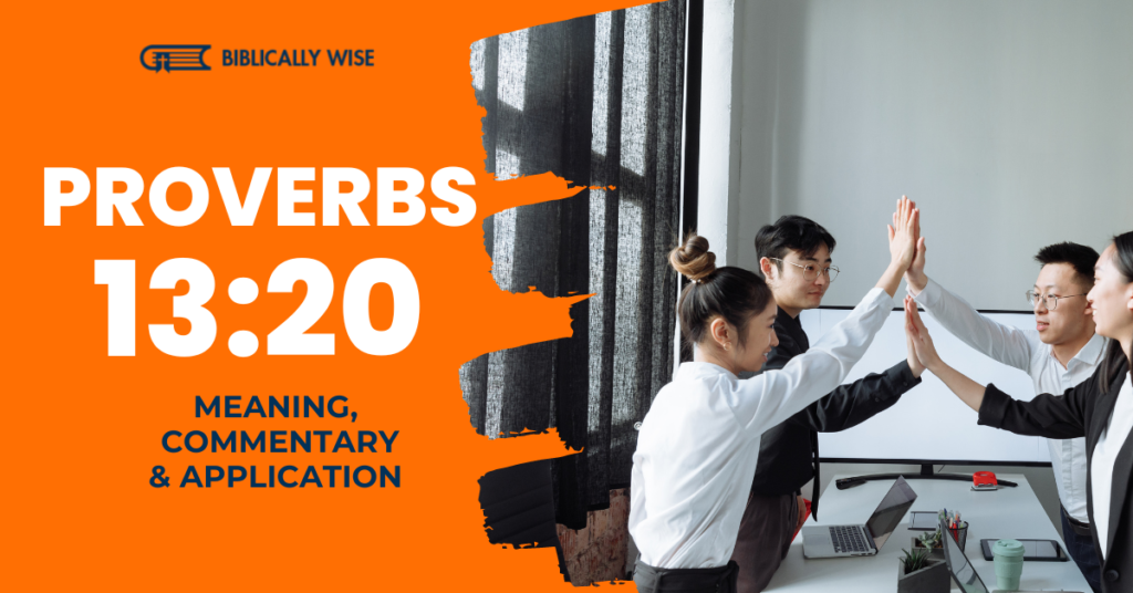 Proverbs 13 20 Meaning The Influence Of Company Wise Or Foolish 