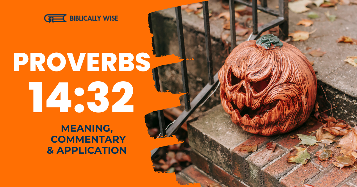 Proverbs 1432 Meaning Wicked is overthrown through his evildoing